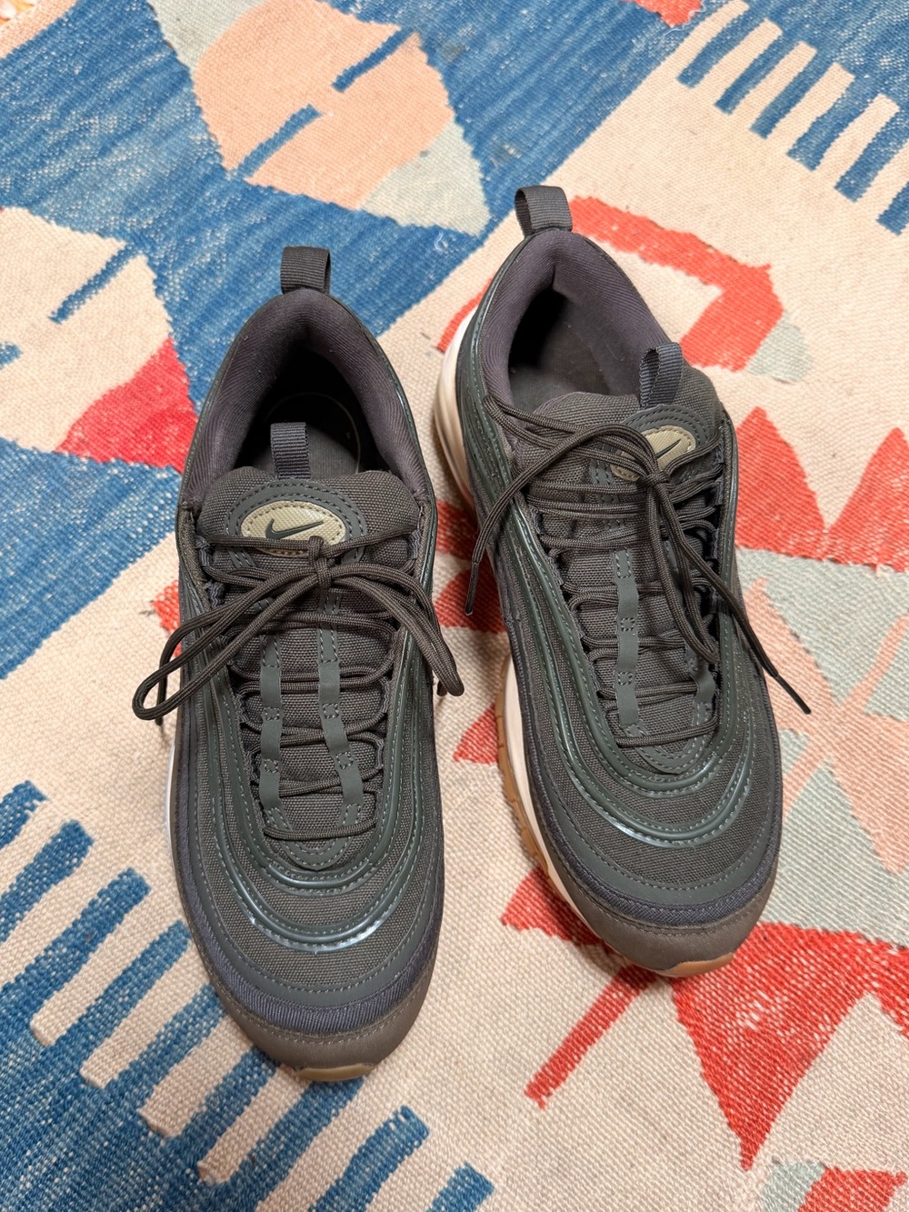 Nike Air Max 97 Olive Green Sneakers Size 7.5 - Picture 3 of 8